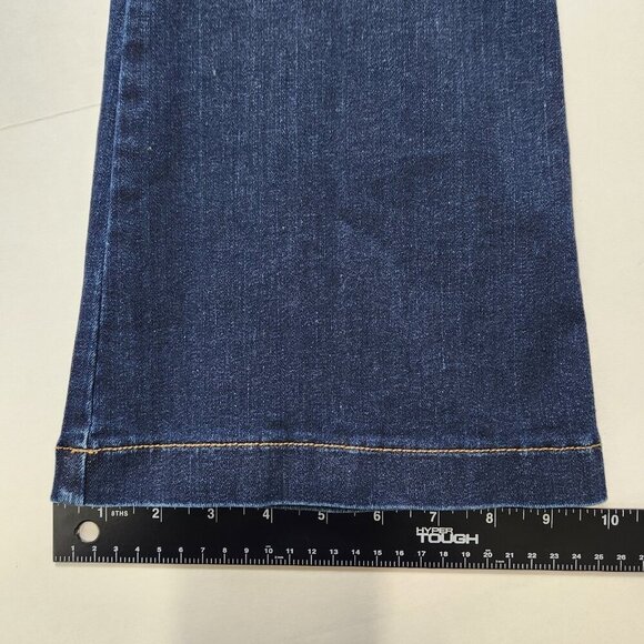Spanx EveryWear Flare Jeans S Petite Clean Indigo Pull On‎ Stretch Denim 20327Q - Picture 8 of 11